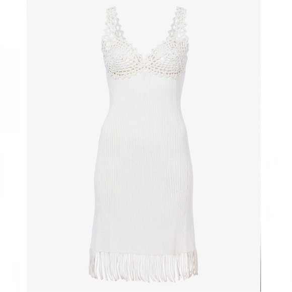 NEW PROENZA SCHOULER WHITE RIBBED MINI DRESS - Picture 9 of 12